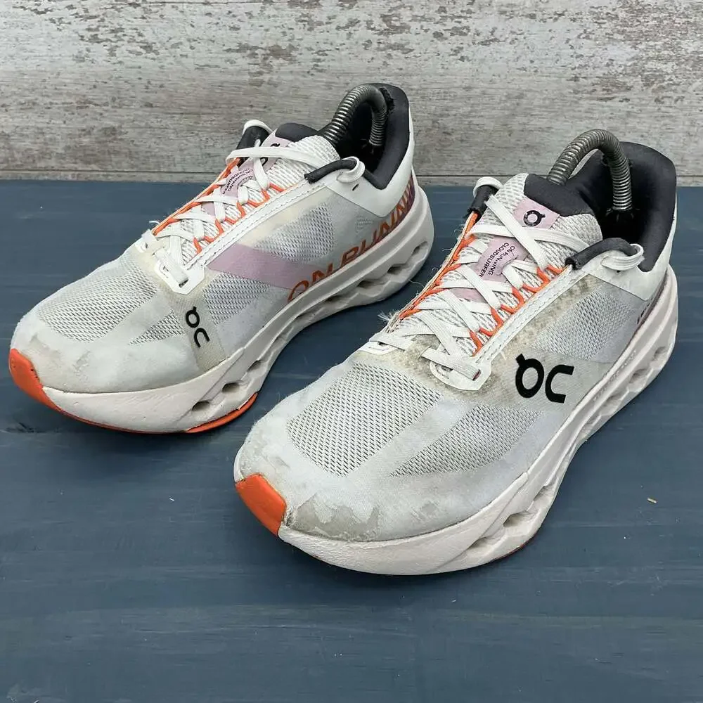 On Cloudsurfer Next White Flame Running Shoes Women's Size USW 8.5